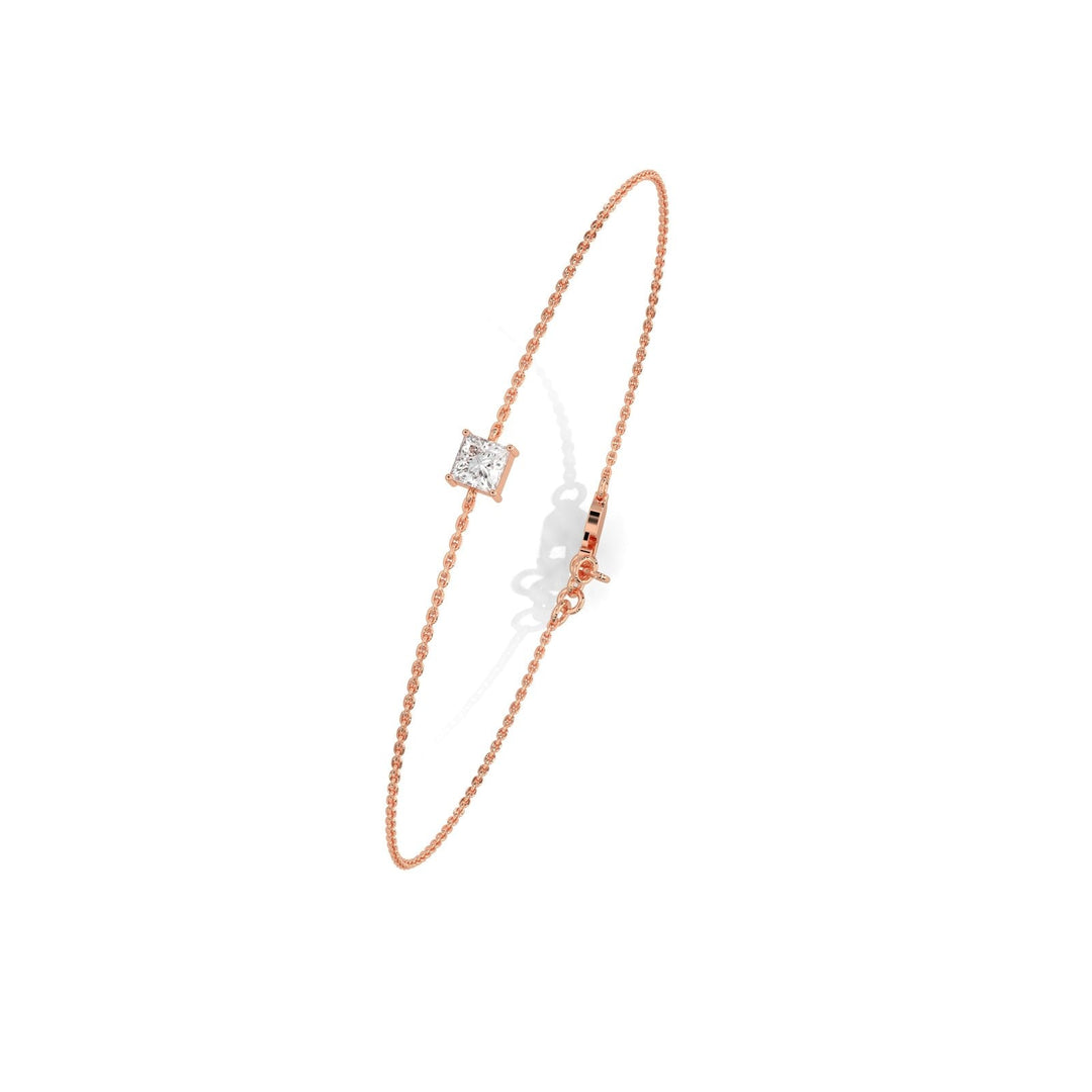 Princess Solitaire Diamond Bracelet