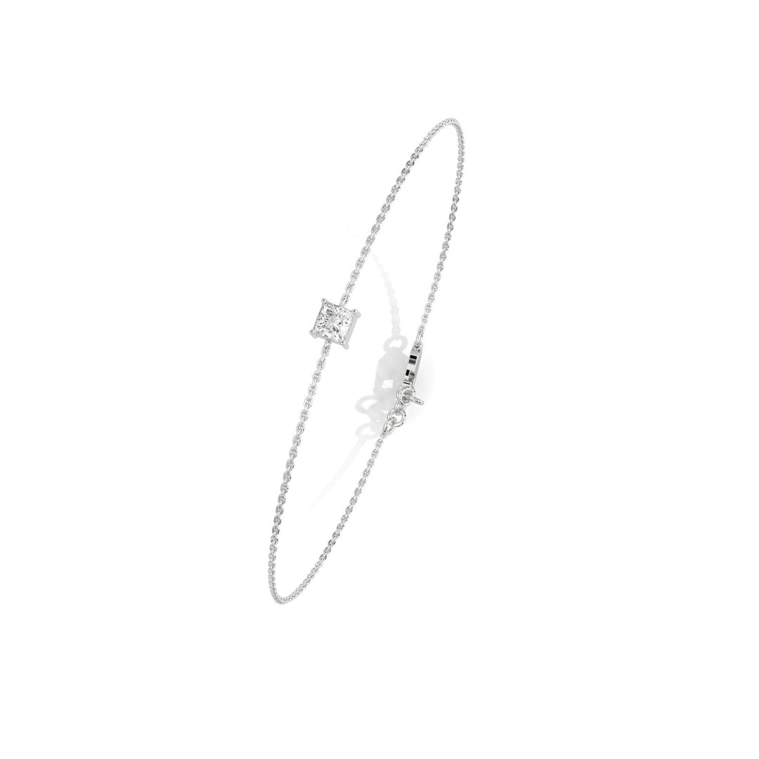 Princess Solitaire Diamond Bracelet