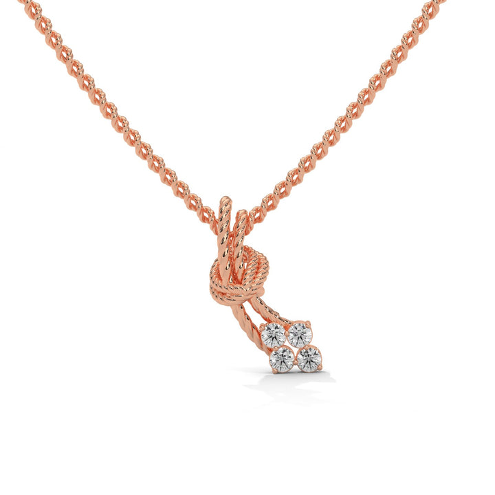 Reef Knot Diamond Necklace