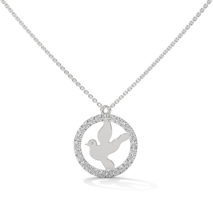 PEACE DOVE SILVER NECKLACE   – Heera One