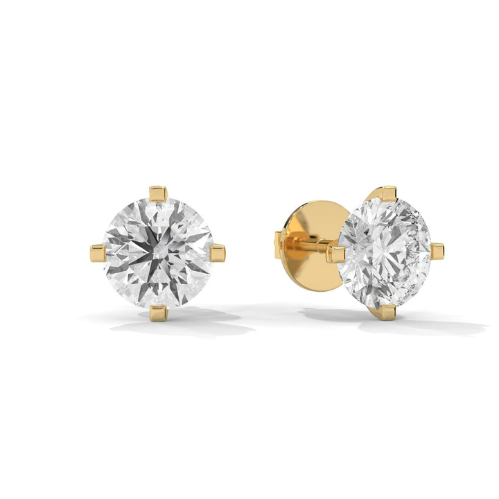 Four-Prongs Diamond Studs