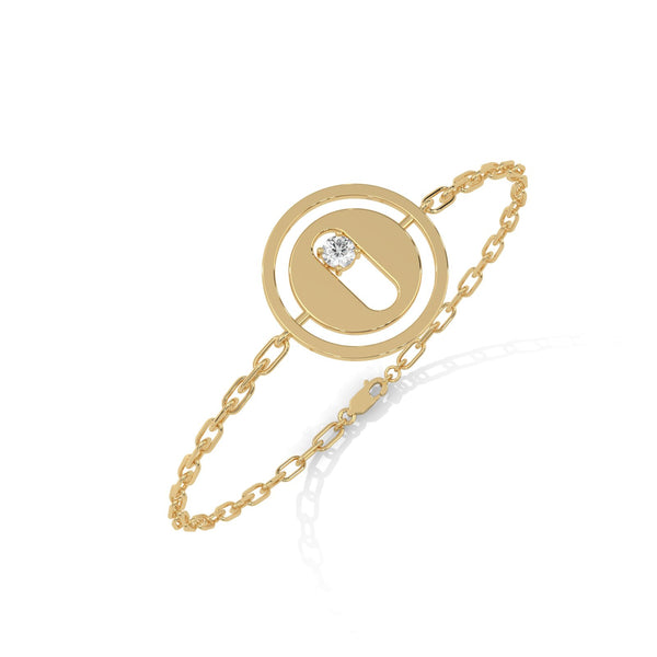 Disc Paper-Clip Bracelet