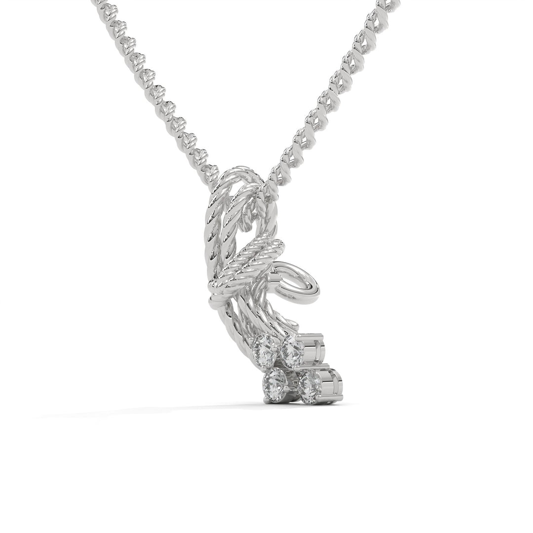 Reef Knot Diamond Necklace