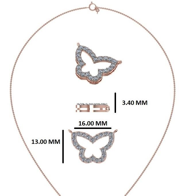 OPEN BUTTERFLY NECKLACE