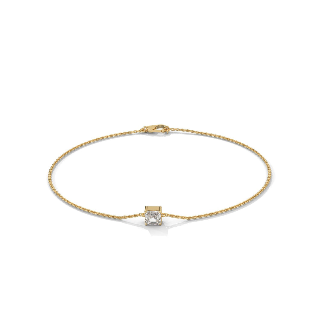 Princess Solitaire Chain Bracelet