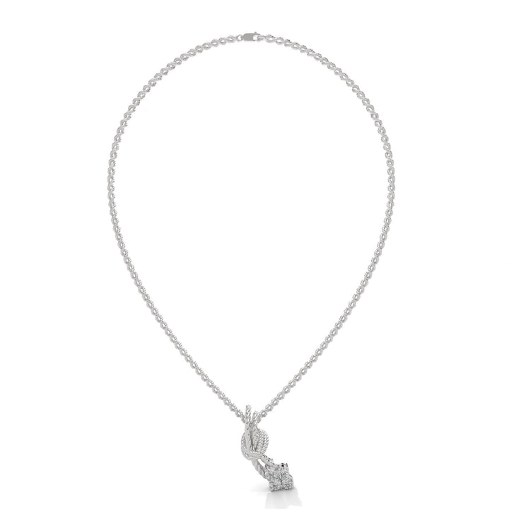 Reef Knot Diamond Necklace