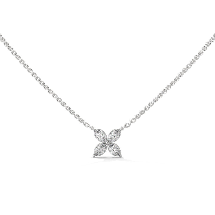 DIAMOND FLOWER NECKLACE