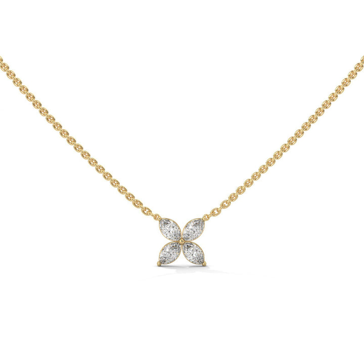 DIAMOND FLOWER NECKLACE