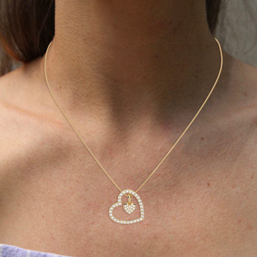 HEART WITHIN THE HEART NECKLACE