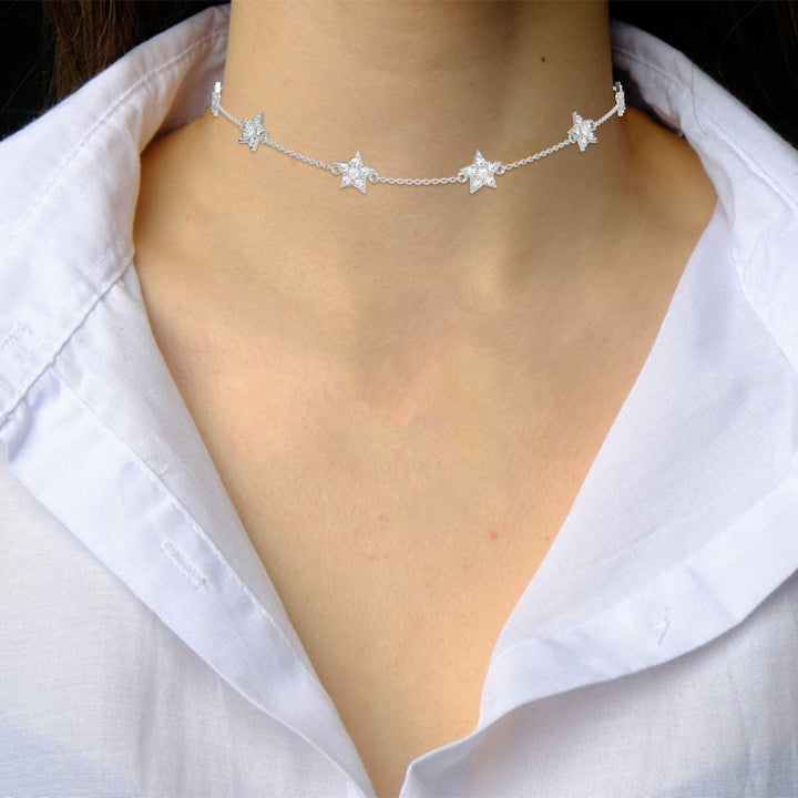 STAR CHOKER NECKLACE