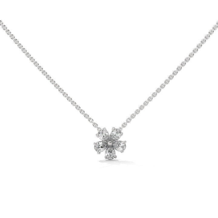 WILDFLOWER DIAMOND SILVER NECKLACE – Heera One