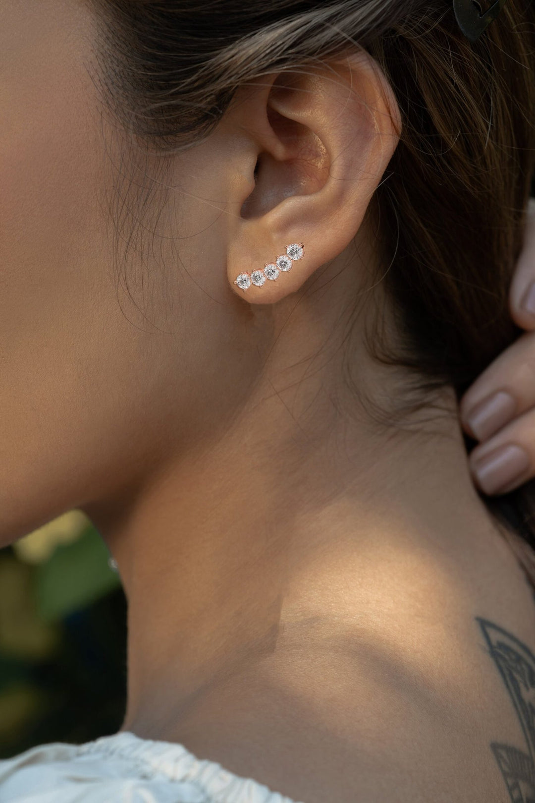 Ear-climbers Diamond earrings