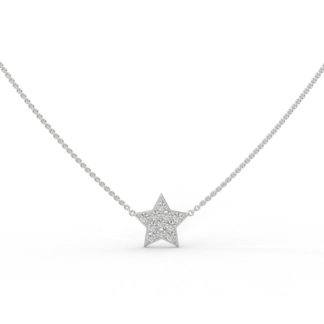 Single Star Silver Necklace  – Heera One