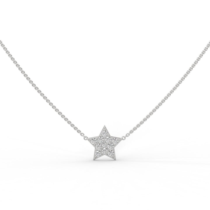 Single Star Silver Necklace  – Heera One