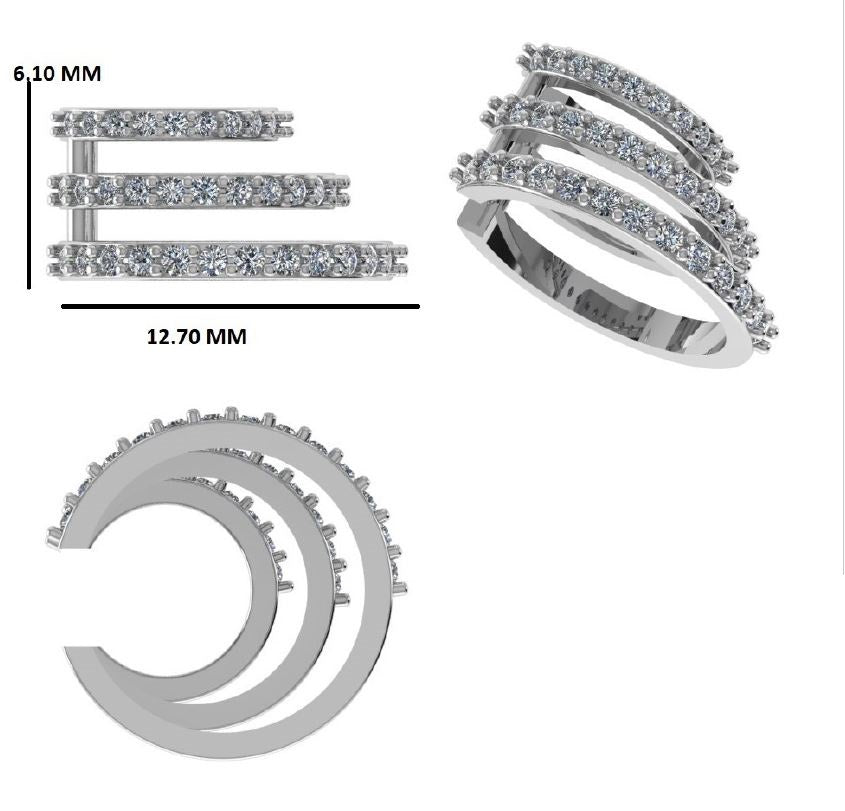 Diamonds Fencing ear cuffs