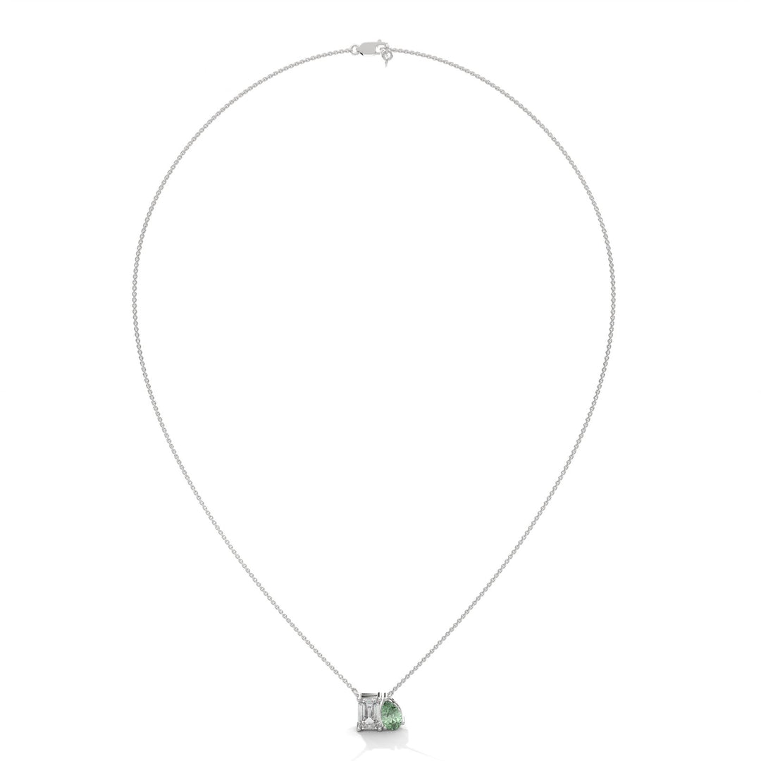 Toi-et-Moi Peridot Necklace