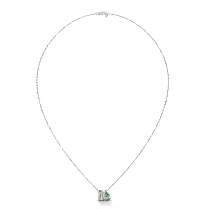 Toi-et-Moi Peridot Necklace