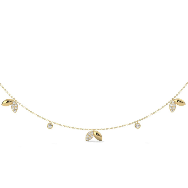 Autumn Leaves Diamond Necklace