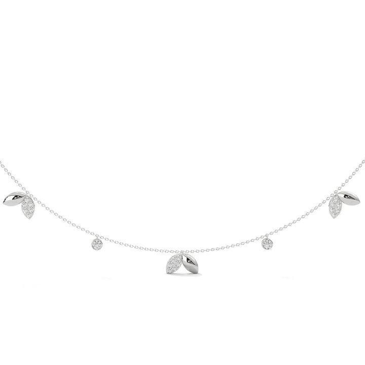 Autumn Leaves Diamond Necklace