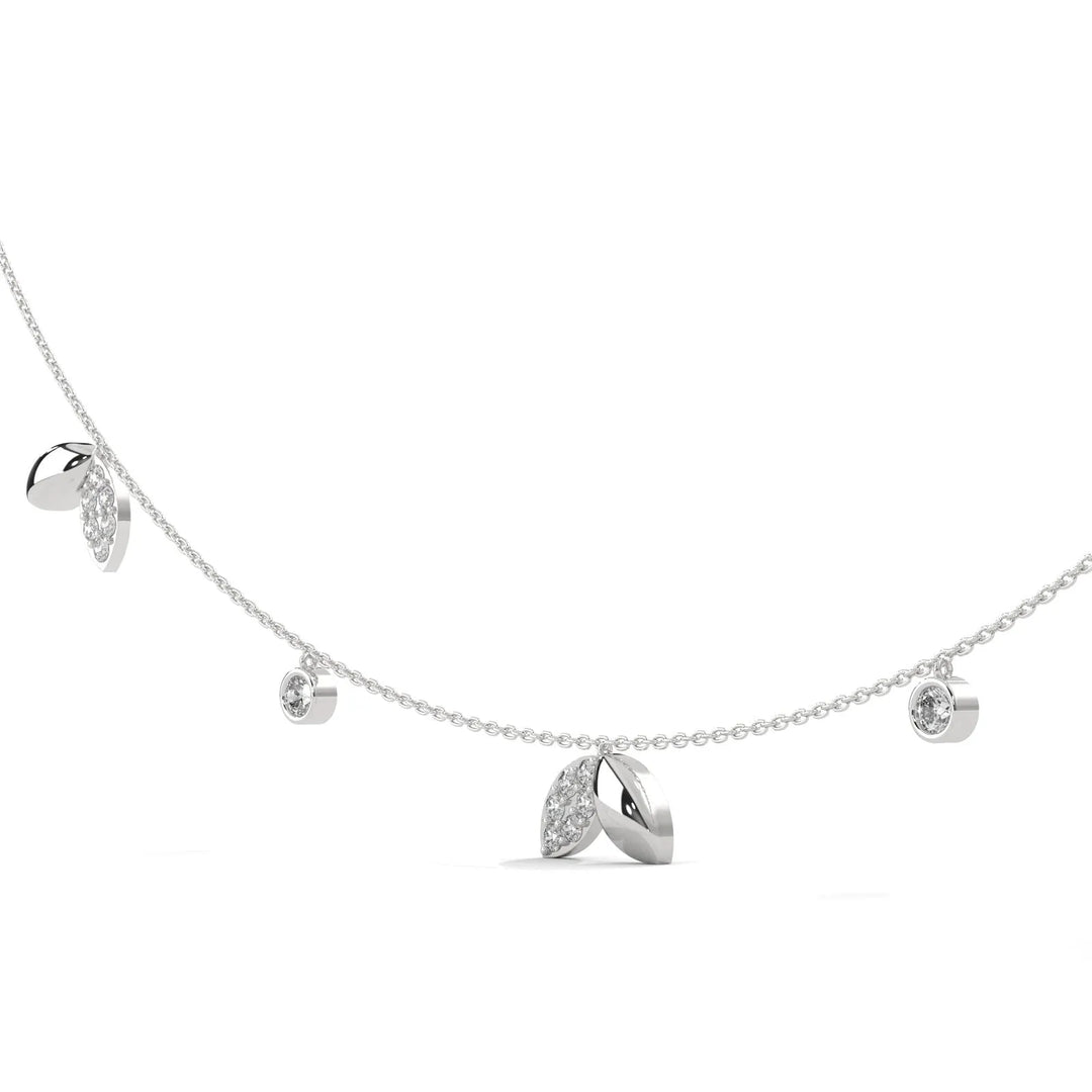 Autumn Leaves Diamond Necklace