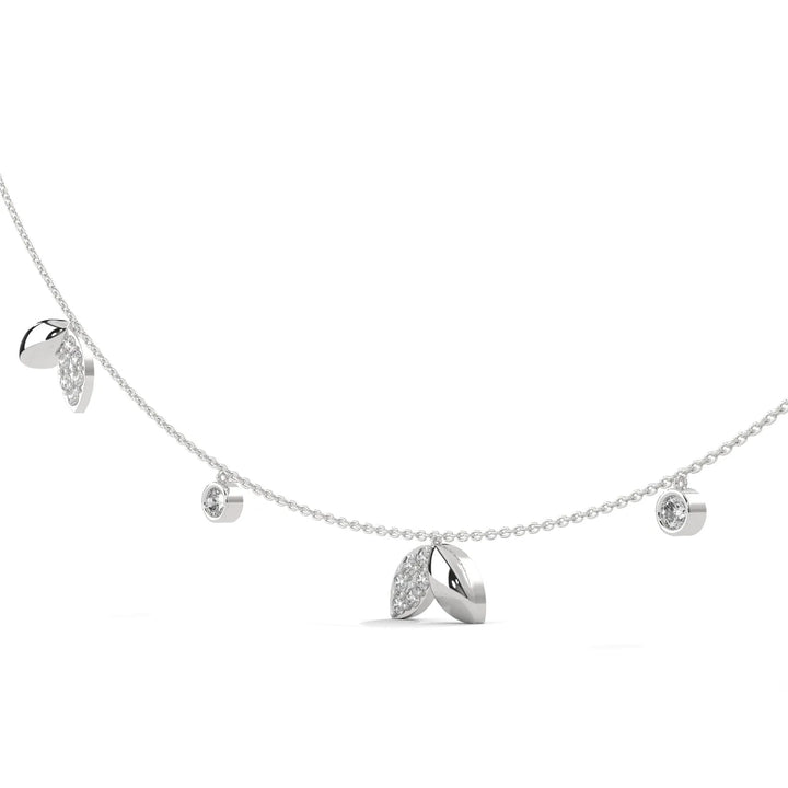 Autumn Leaves Diamond Necklace