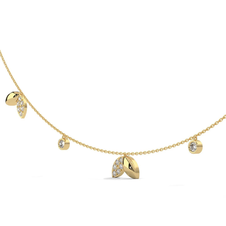 Autumn Leaves Diamond Necklace