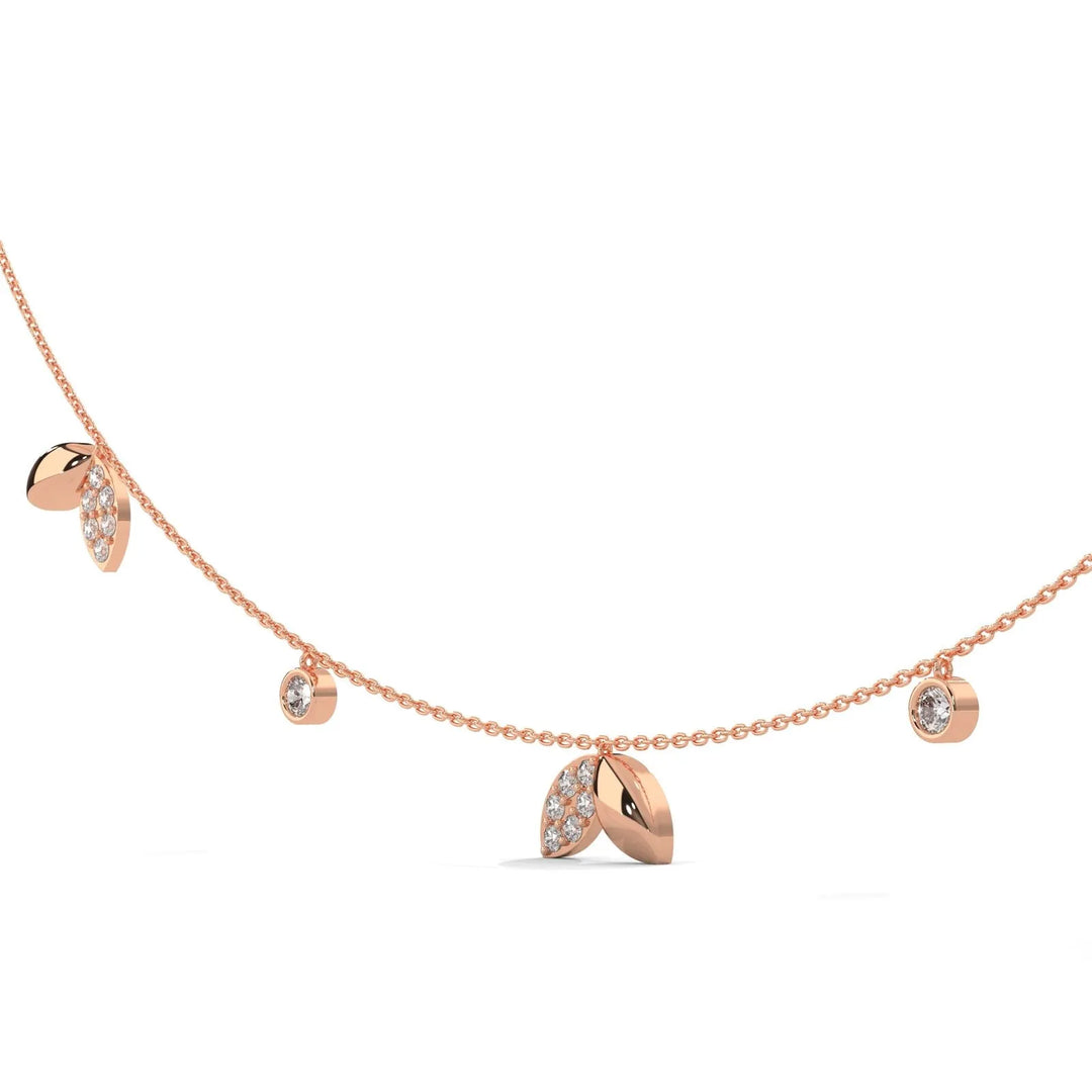 Autumn Leaves Diamond Necklace