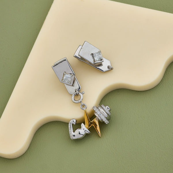 Asymmetrical Geometric Stud