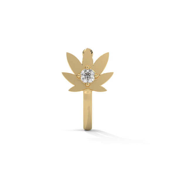 Golden Bloom Nose Pin