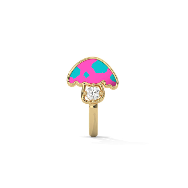 Baby Mushroom Nose Pin
