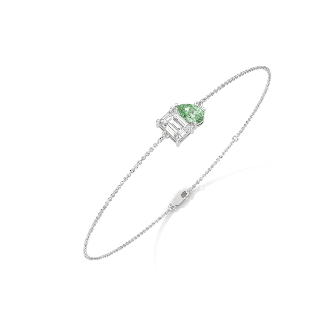 Toi-et-Moi Peridot Bracelet