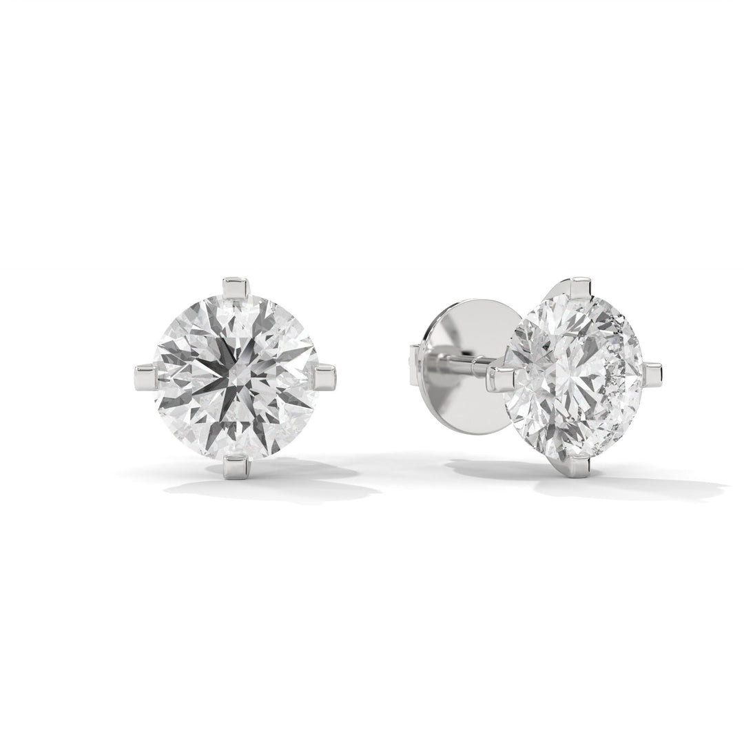 Four-Prongs Diamond Studs