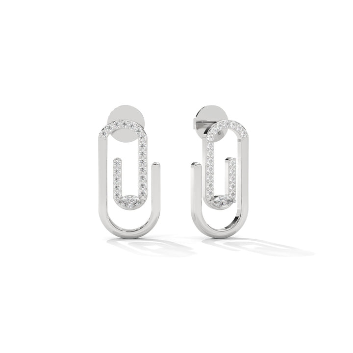 Moonlit Clip Diamond Earrings