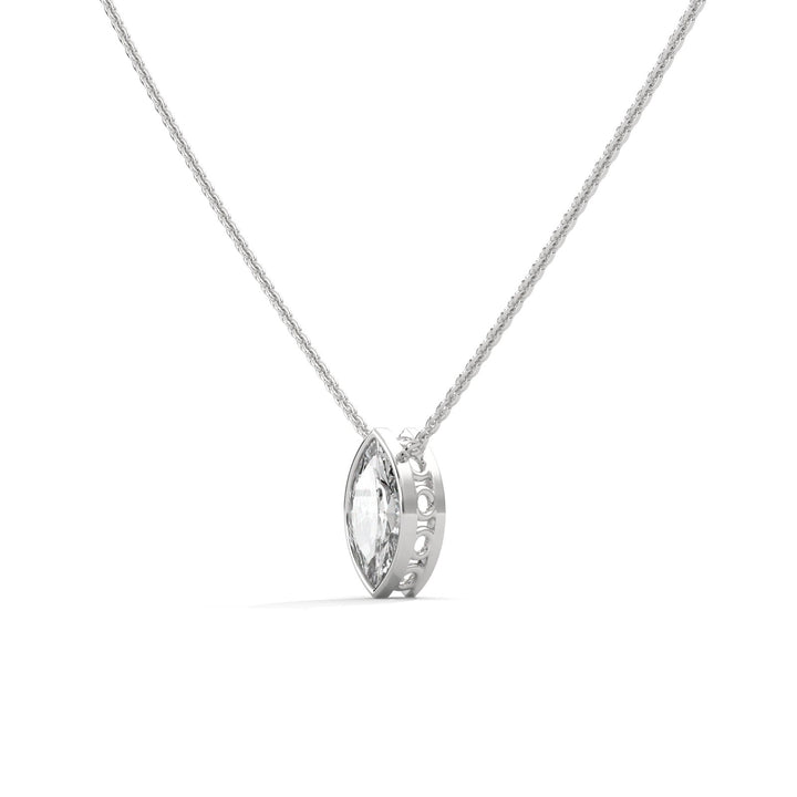 MARQUISE BEZEL SET NECKLACE