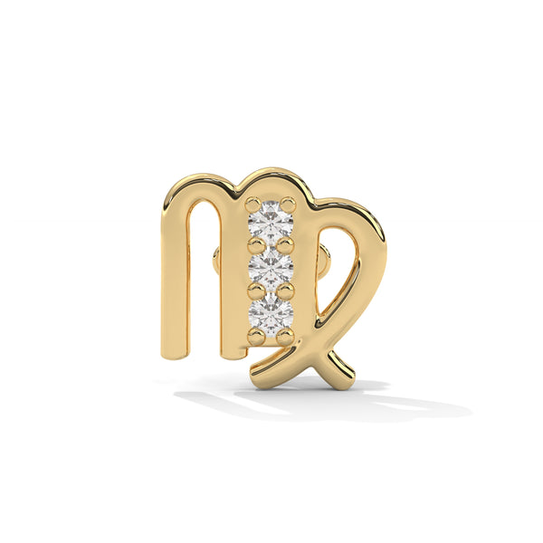 Virgo Diamond Nose Pin