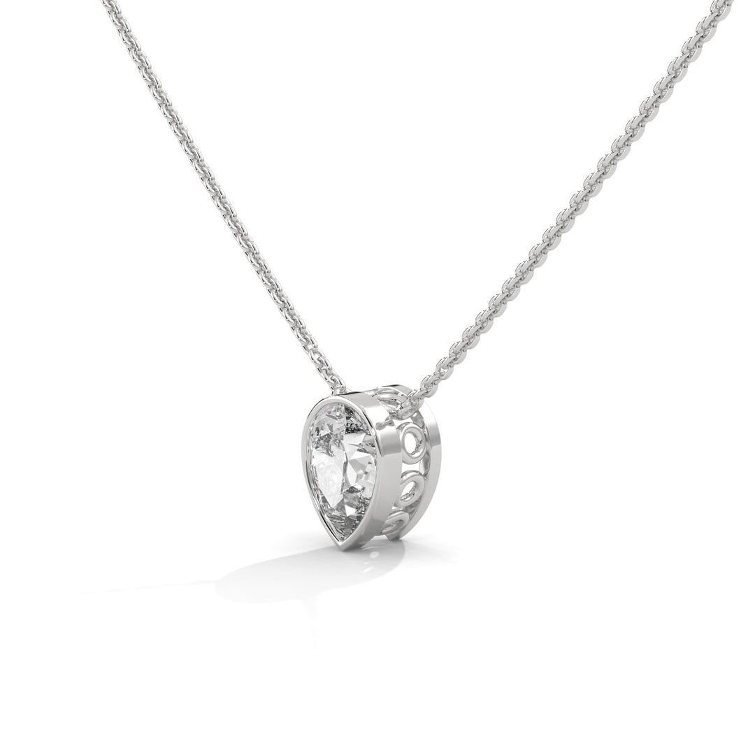 PEAR BEZEL SET NECKLACE