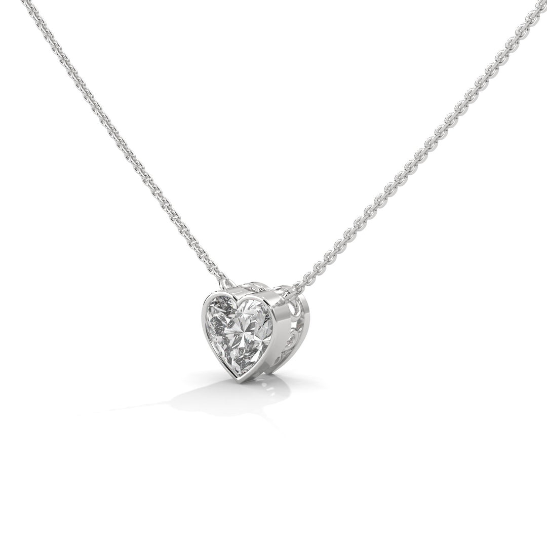 HEART BEZEL SET NECKLACE