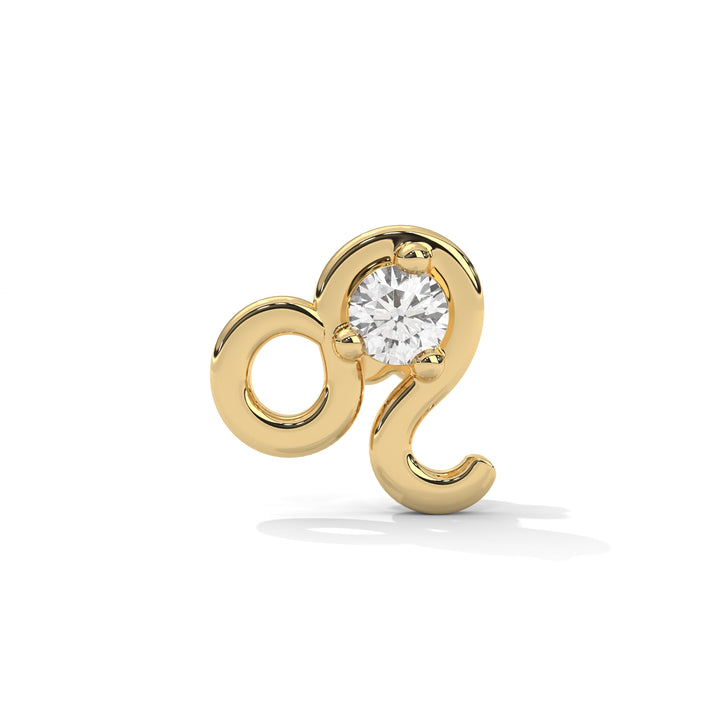 Leo Diamond Nose Pin