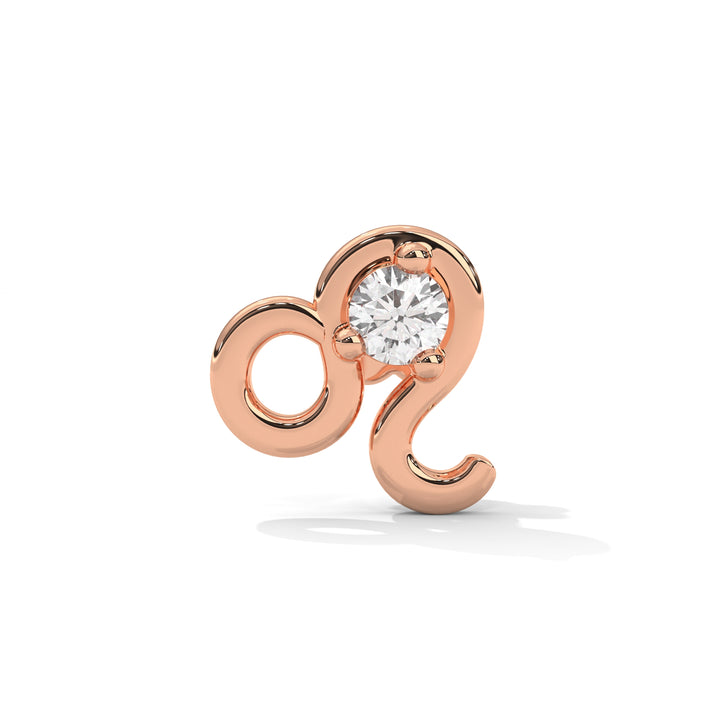 Leo Diamond Nose Pin