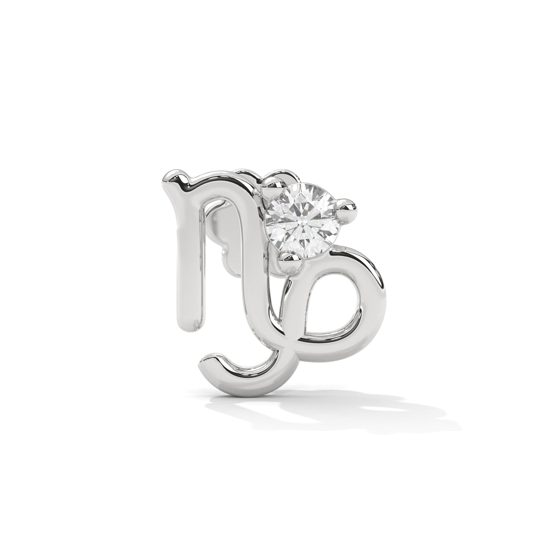 Capricorn Diamond Nose Pin