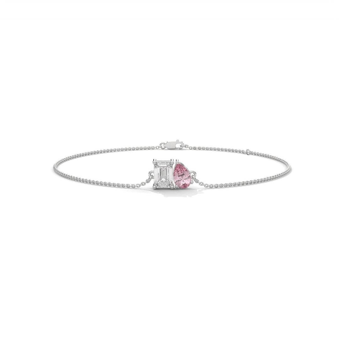 Toi-et-Moi Rose Bracelet