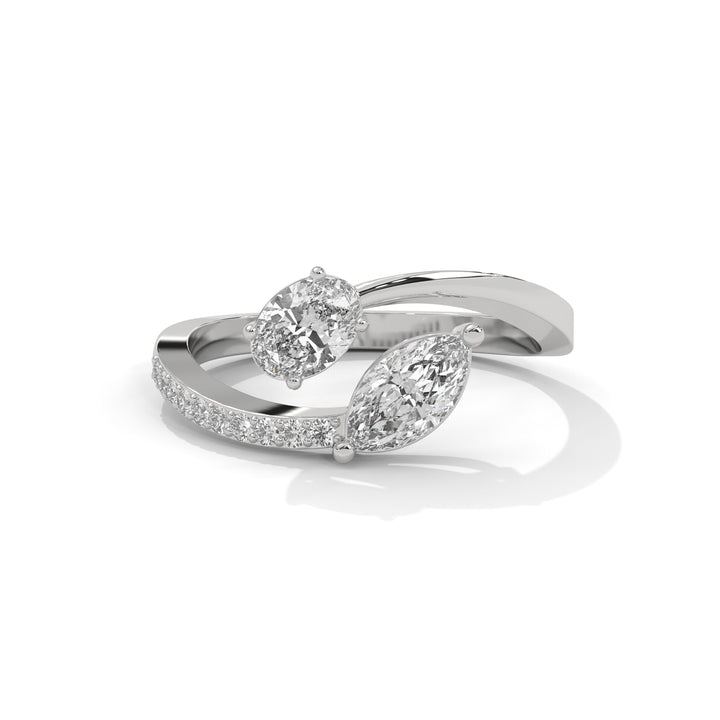 Oval & Marquise Toi-et-Moi Ring