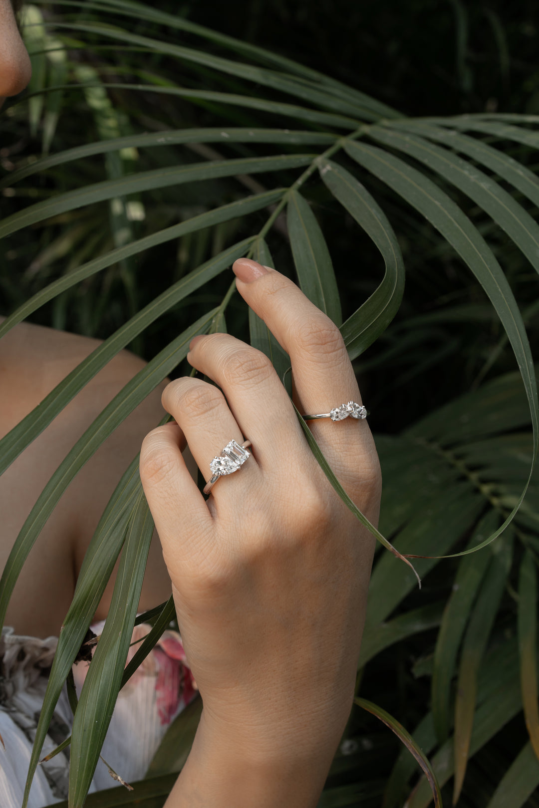Toi Et Moi Emerald Pear Ring