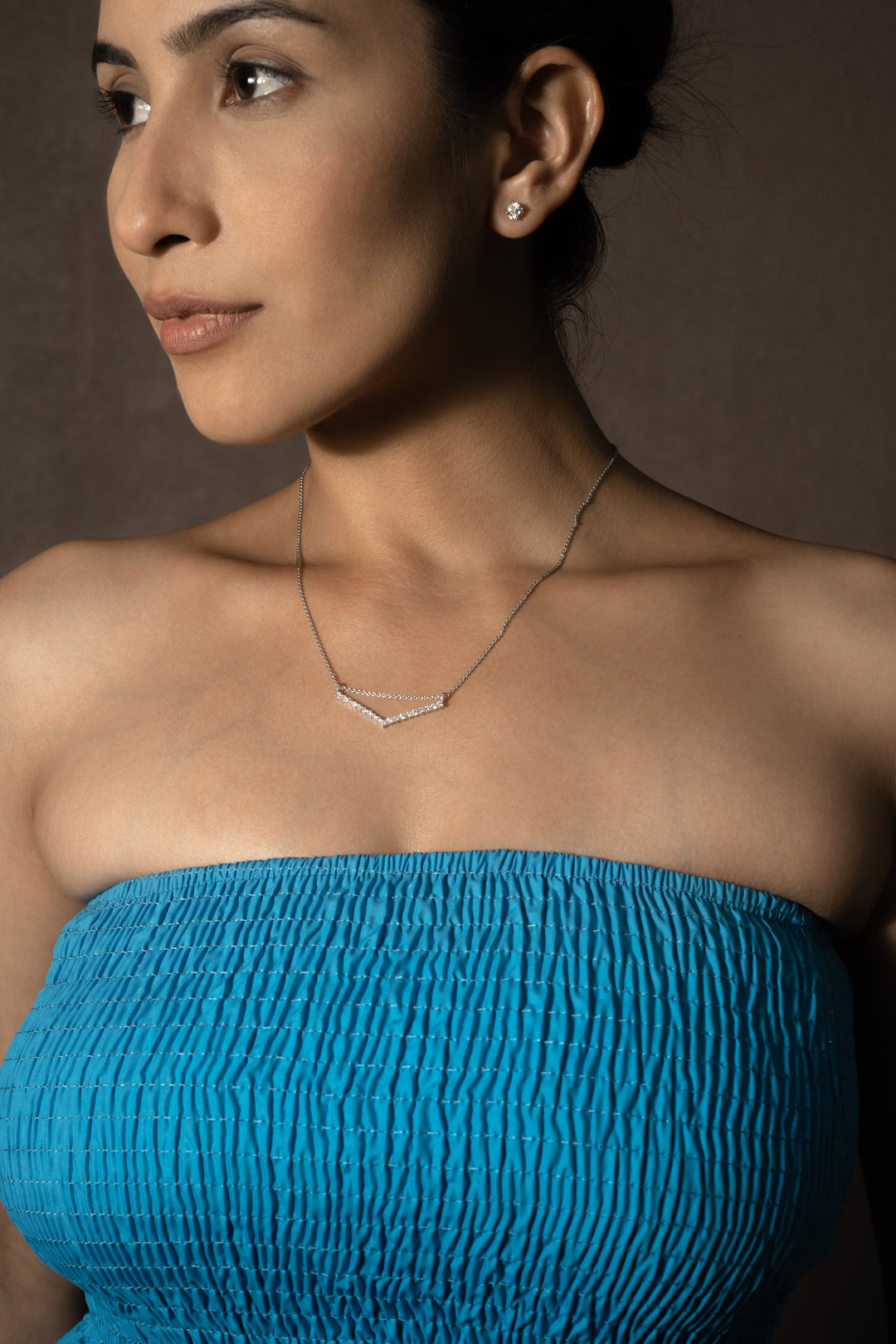 Ascending Chevron Necklace