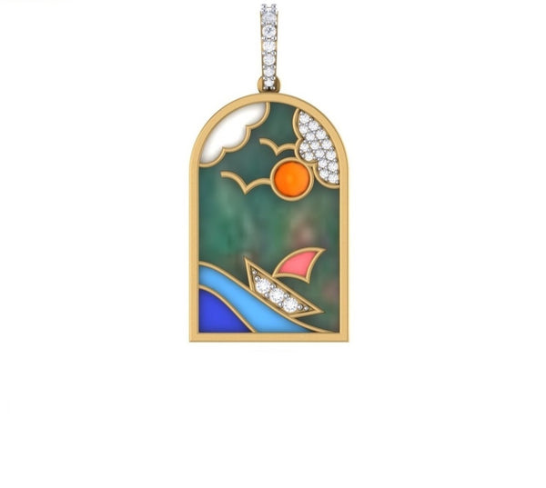 Jade Ride Capri Island Pendant