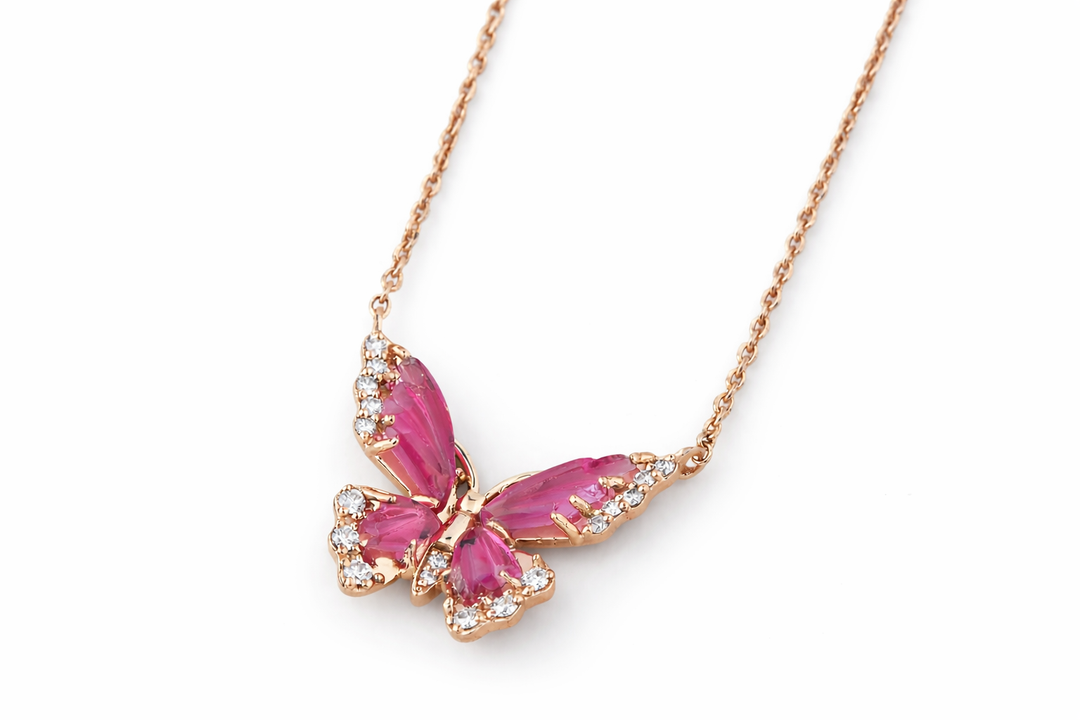 Blush Wings Necklace