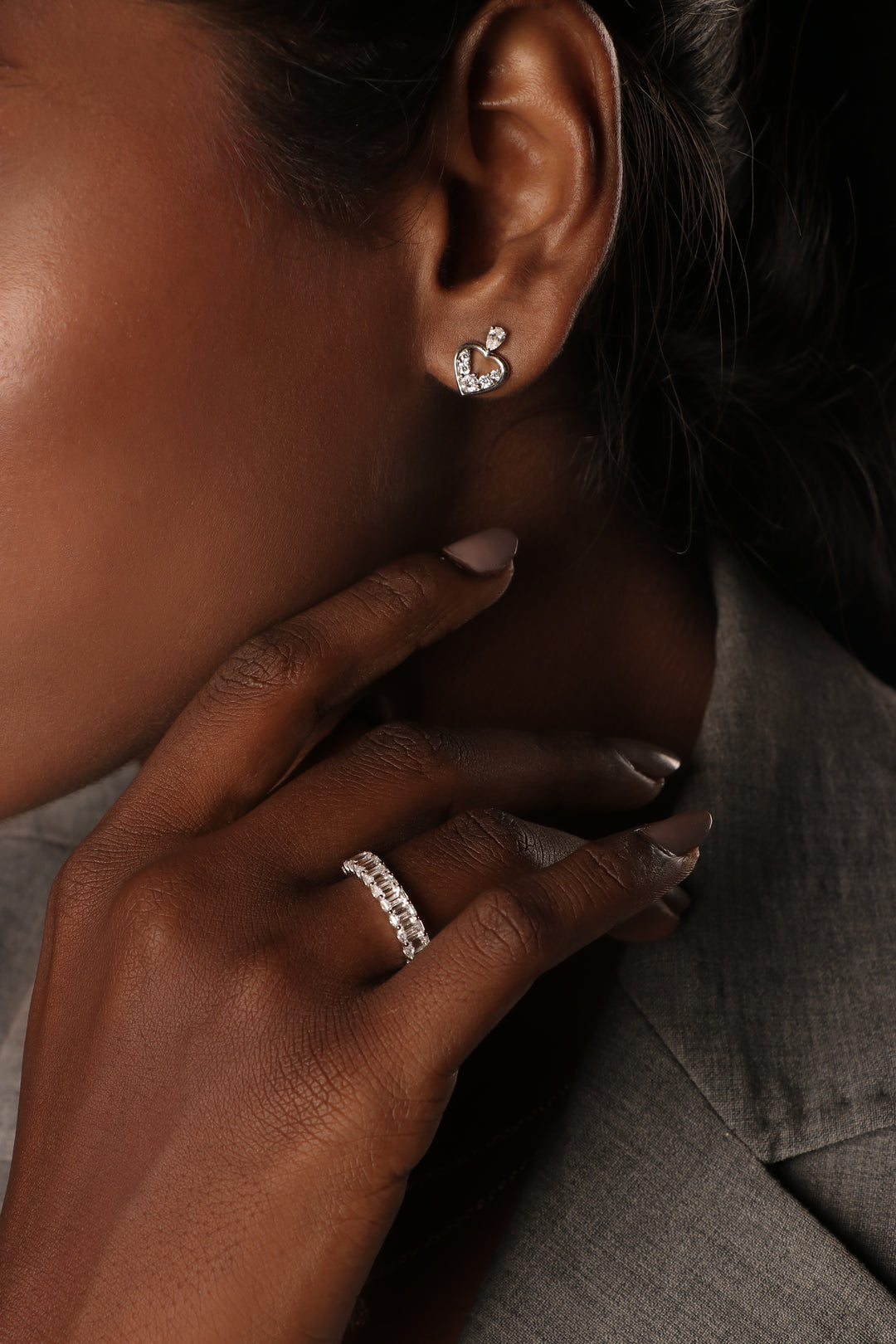 Heart Drop Earrings