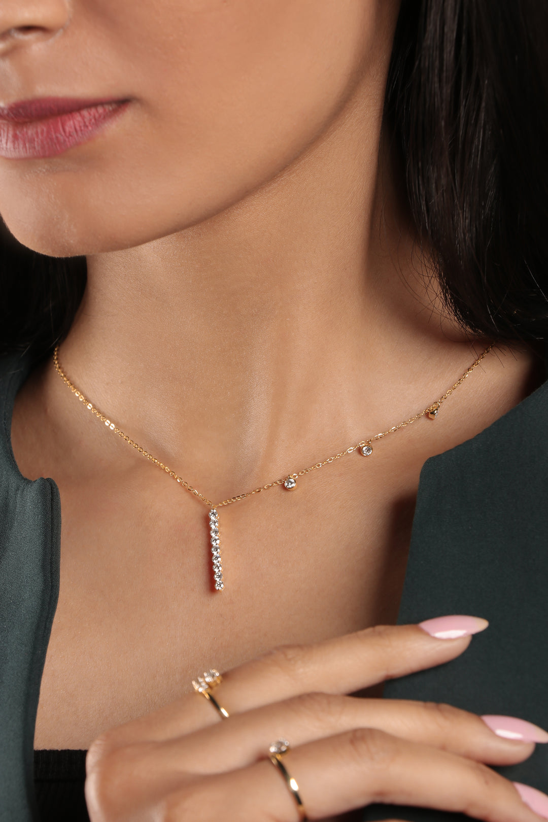 Sparkle Stick Necklace