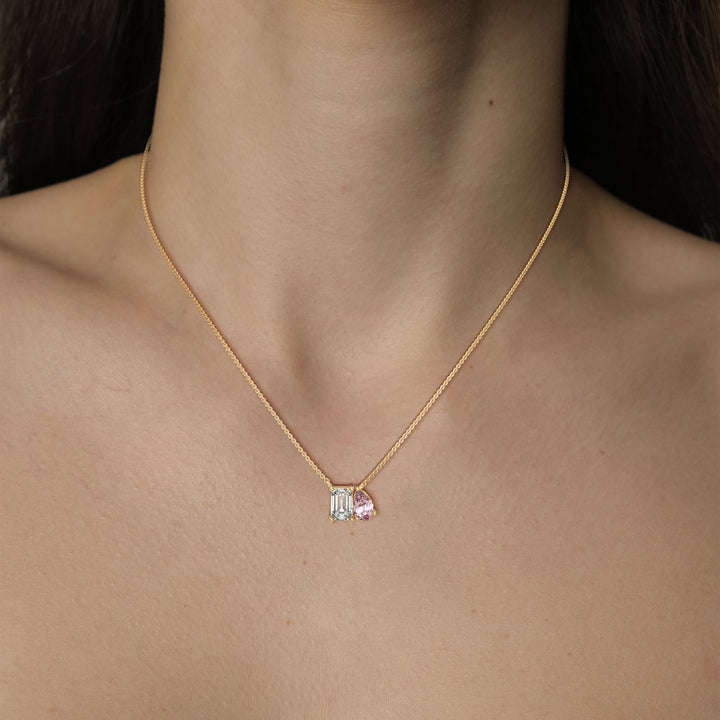 Toi-et-Moi Rose Necklace