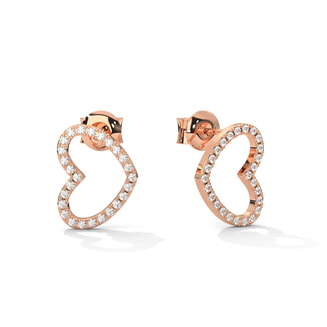 College-Crush Heart Earrings
